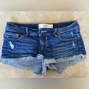 Hollister dark blue jean shorts size 2